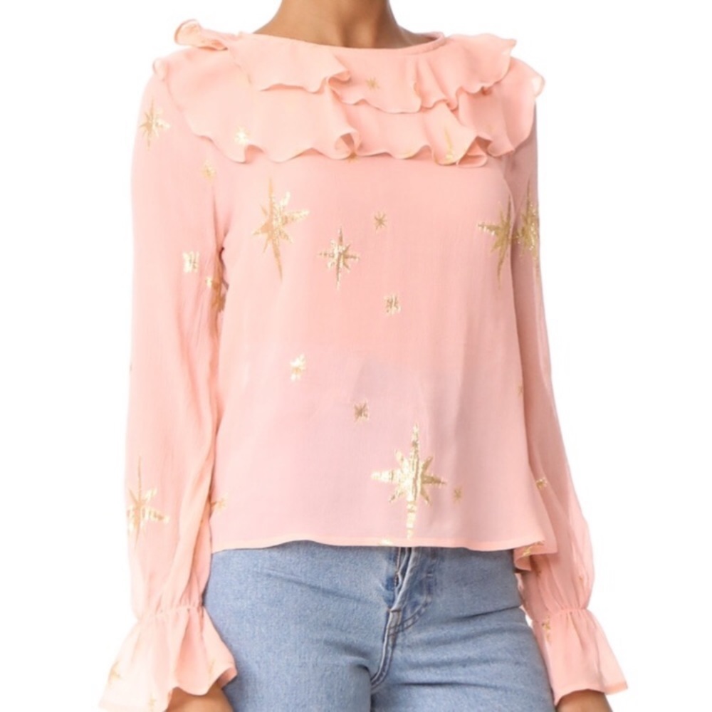 For love and lemons star top pink